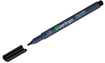 Маркер перманентный "Multiline PE100" 1мм черный PM6324 по 12 шт.