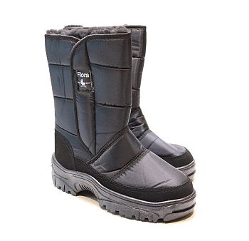 Дутики мужские Фтора 609 Аляска высокие, липучка, чёрные р 40-45 6пар Дутики мужские Фтора 609 Аляска высокие, липучка, чёрные р 40-45 6пар