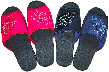 Тапочки Ж. дом. Фтора 862(АСТРА СТРАЗЫ) откр нос р.36-41 6п *