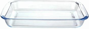 Форма для запекания прямоуг 3л Teco 39*23см боросиликатное стекло 1/8 TC-BF3000-1