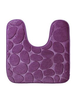 Коврик для туалета 50*50см Камни Violet фиолетовый 1/40 S003