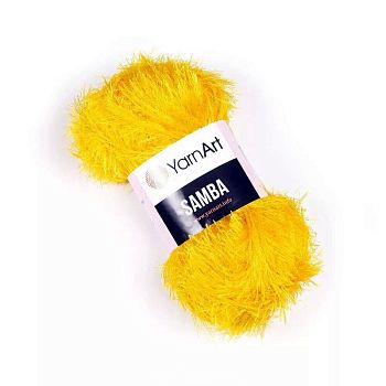 Пряжа SAMBA травка (5500) желтая (в уп.5шт)