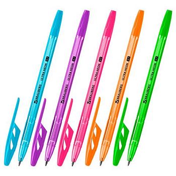 Ручка шариковая BRAUBERG "Ultra neon" синяя,0,7мм по 50шт