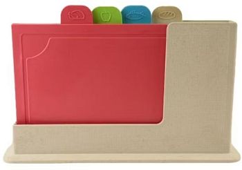 Доска разделочная НАБОР НА ПОДСТАВКЕ 4шт RE-559