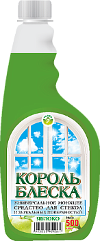 Очиститель стекол Король блеска Яблоко ЗАПАСКА 500м/14шт