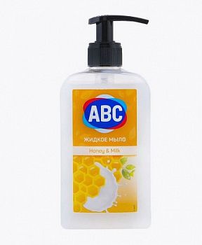 Мыло жидкое ABC Мед и молоко 400мл 1/12 (9771) Мыло жидкое ABC Мед и молоко 400мл 1/12 (9771)