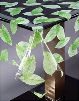 Клеенка MIRAGE прозрачная с печатью 1,37м*0,10мм*25 092В