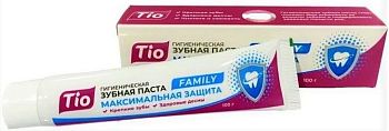 Зубная паста TIO Максимальная защита 100мл Grendy 