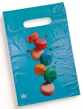 Пакет с прорезными ручками Бутик Мини 20*30 (30мкм) ассорти /100шт