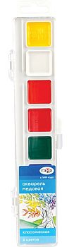 Акварель  8 цветов Гамма " Классическая " медовая пластиковая упаковка без кисти 1009192