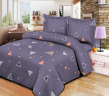 КПБ полисатин Аэлита 2сп Текстильная симфония Треугольники 85г/м2