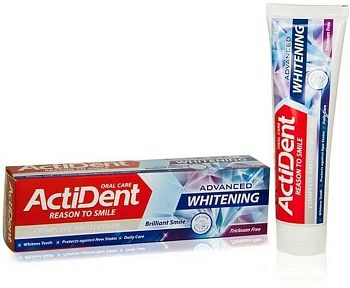 Зубная паста ACTIDENT Иран Отбеливающая 130гр (6449) 1/48