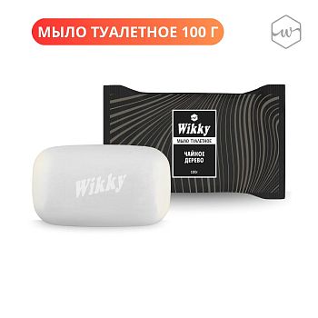 Мыло туалетное Wikky Чайное дерево 100гр 1/72шт