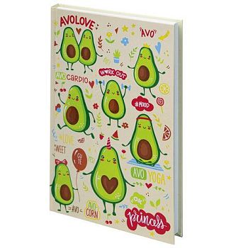 Блокнот А5 80 листов Авокадики BRAUBERG KIDS 114418