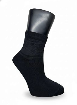 Носки Ж. Х.Б. Караван Ж-5 черный с ажурным узором р.23-25(37-40) 10/100 *
