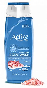 Гель для душа ACTIVE Иран парф. Care & Beauty с морской солью и экстр морс.водор. 400мл blue (5793)