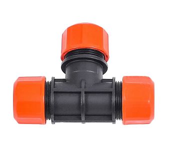 Полив. Тройник соединитель с цанговым зажимом 1/2-1/2-1/2 "Жук" 4022 Полив. Тройник соединитель с цанговым зажимом 1/2-1/2-1/2 "Жук" 4022