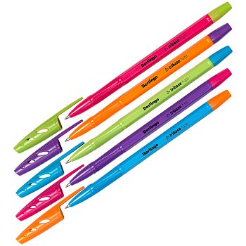 Ручка шариковая Berlingo" синяя 0,7 мм 50 шт ассорти 70922