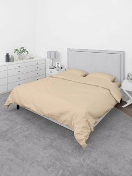 КПБ полисатин однотонный Аэлита 1.5сп Aura Песок г/м2