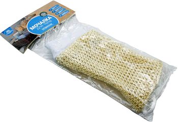 Мочалка для тела (рукав) из сизаля инд.упаковка МС-20рм 1/24