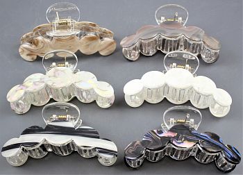 Заколка Краб Мраморный прозр ААА-2266В за 1/12