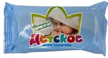 Мыло туалетное "Детское" 200гр Флора 1/60
