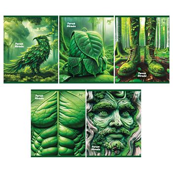 Тетрадь 96л ЛИН BG "Forest miracle" эконом Т5ск96 60344