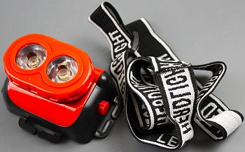 Фонарь на голову HG-501 2LED,батарейки 1/120 Фонарь на голову HG-501 2LED,батарейки 1/120